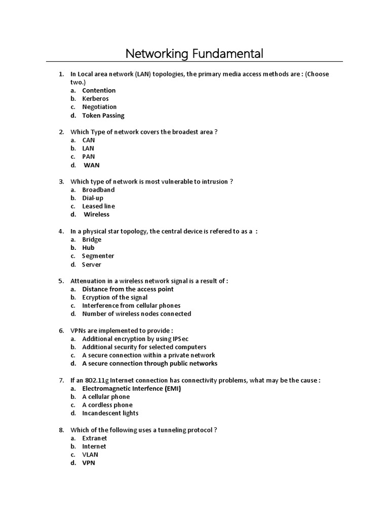 Understanding Networking Fundamentals An InDepth Review of Key