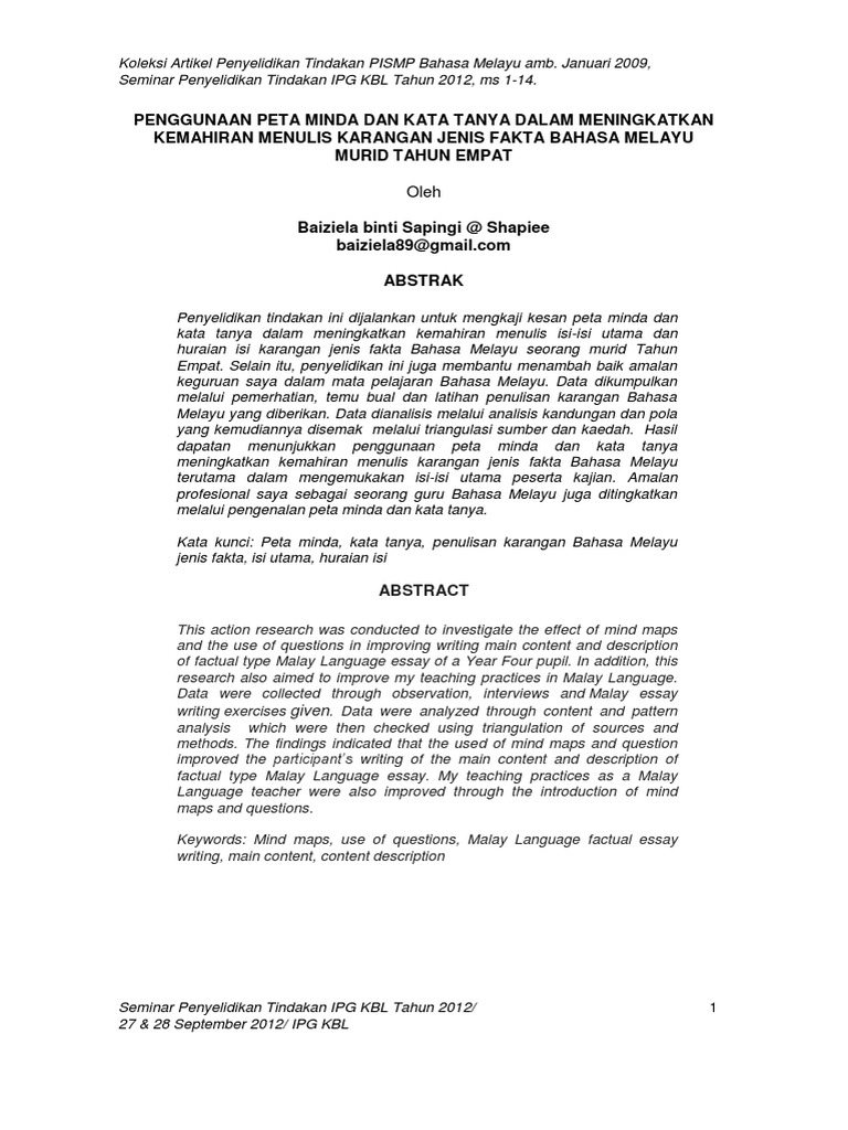 Teknik Tulis Karangan Pdf