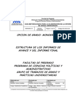 DC-M-DC-29 Guia Metodologica para La Elaboración de La Opción de Grado Monografía