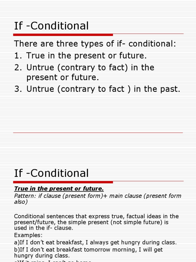 Understanding If-Conditional Types | PDF | Language Arts & Discipline