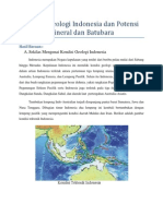 Kondisi Geologi Indonesia Dan Potensi Mineral Dan Batubara