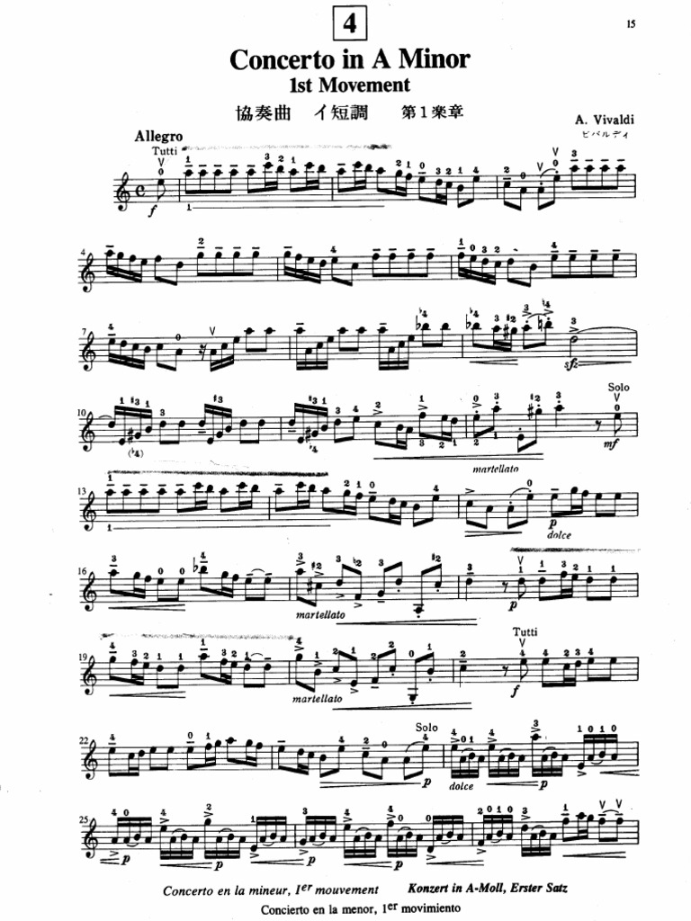 Concierto en La Menor Vivaldi