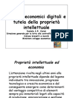 sistemi economici digitali e tutela della proprietà intellettuale tor vergata master media 8 maggio 2009