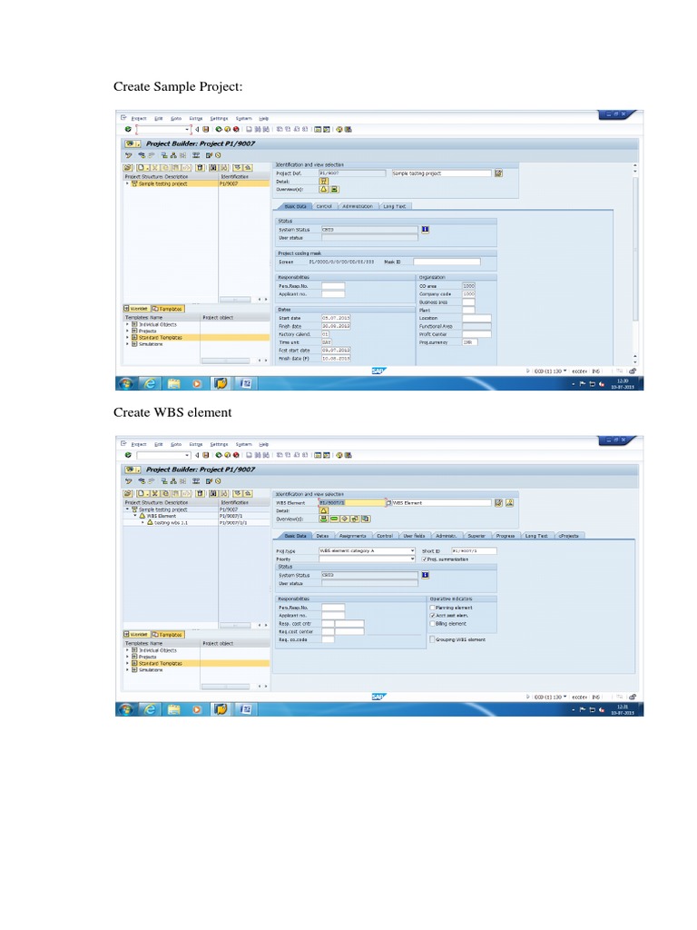 Create Sample Project | PDF | Computers
