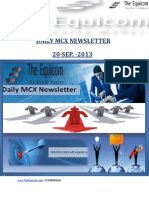 Daily MCX Newsletter