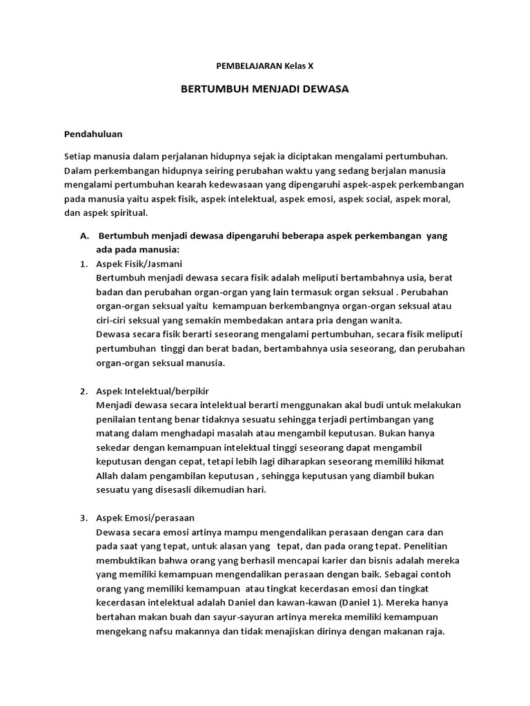 Agama Kristen Kelas X