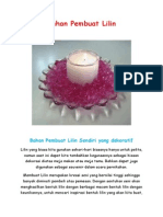 Bahan Pembuat Lilin