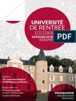 Bulletin d'inscription universités maintenant la gauche avec programme prévisionnel