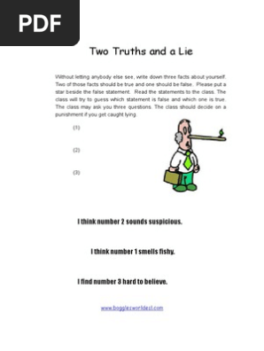 Two Truths and a Lie