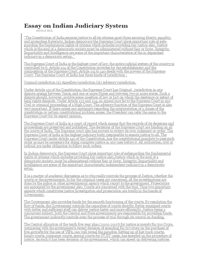 Judiciary essay topics picture