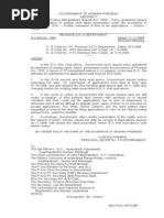 G.O.ms - No 1480 For Regularization Surplus Land in Double Rate