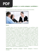 O coordenador pedagógico e as reuniões pedagógicas