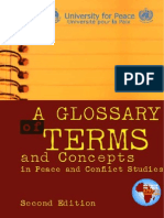A Glossary of Terms and Concepts in Peace and Conflict Studies