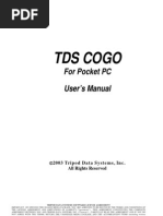 Tds Cogo: For Pocket PC User's Manual