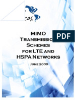 Mimo Transmission Schemes for LTE and HSPA Networks June-2009