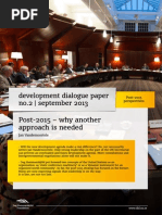 Post-2015 – why another approach is needed  | Development Dialogue paper on Post-2015 perspectives by Jan Vandemoortele