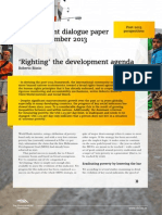 ‘Righting’ the development agenda | Development Dialogue paper on Post-2015 perspectives
by Roberto Bissio