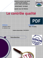 Controle Qualité