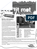 P'tit Mot D'alphonse Numéro 51 (Septembre 2013)