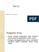 Materi Kuliah 15 - Array Part 1