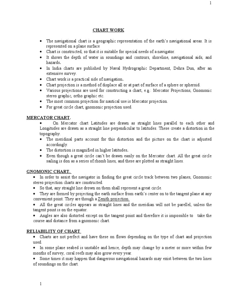 Chart Work | PDF