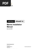 Wärtsilä RTA48T-D Installation Manual | PDF | Exhaust Gas