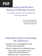 Multitasking and Resource Sharing in Embedded Systems