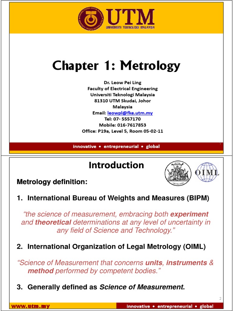 Understanding Metrology and Its Fields | PDF | Metrology | Calibration