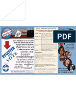2008 Register and Vote Poster - Ohio, multilingual