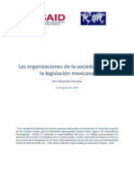 Las Organizaciones de La Sociedad Civil en La Legislacion Mexicana-USAID