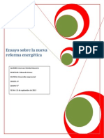 Ensayo sobre la nueva reforma energética