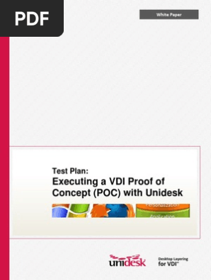 VDI Proof of Concept (POC) Test Plan