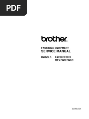 Brother Fax 2820,2920,MFC7220,7225N Parts & Service