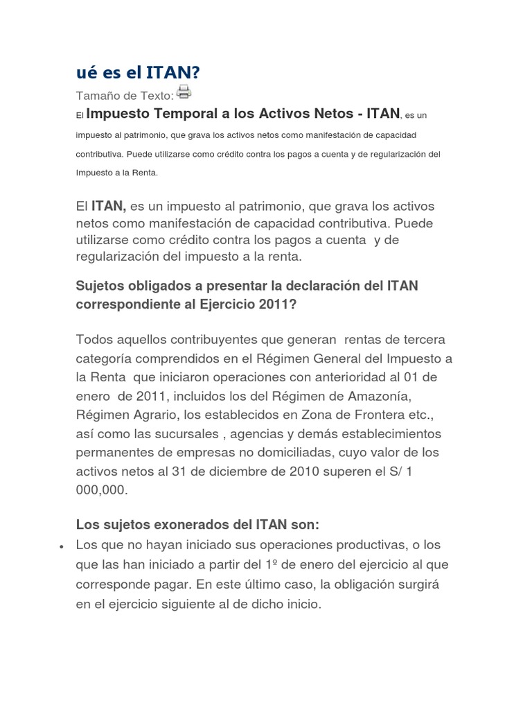 Itan | PDF | Impuesto sobre la renta | Impuestos