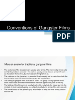 Marcus Woolley Conventions of Gangster Films