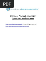 Business Analyst Interview Questions and Answers PDF