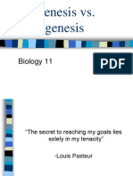 Biogenesis vs. Abiogenesis