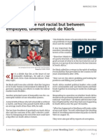 Www.timeslive.co.Za Equality Divide Not Racial but Between Employed Unemployed de Klerk