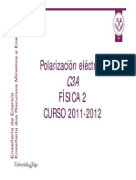 Polarización eléctrica FÍSICA Í 2 CURSO 2011-2012