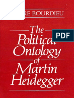 Pierre Bordieu-The Political Ontology of Martin Heidegger PDF