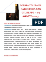 Testo Messa Agosto 2013