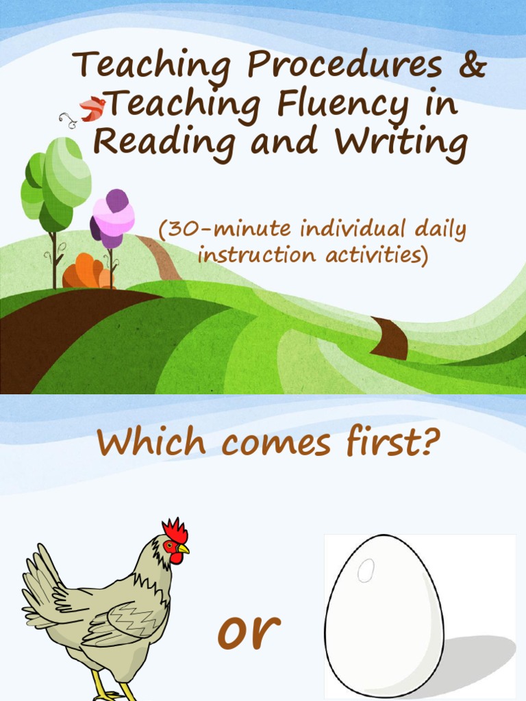 Teaching Reading and Writing Fluency | PDF