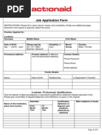 Standard Application Format Aa India Jobs Aug 2012