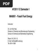 Lecture 3- Fossil Fuel Energy