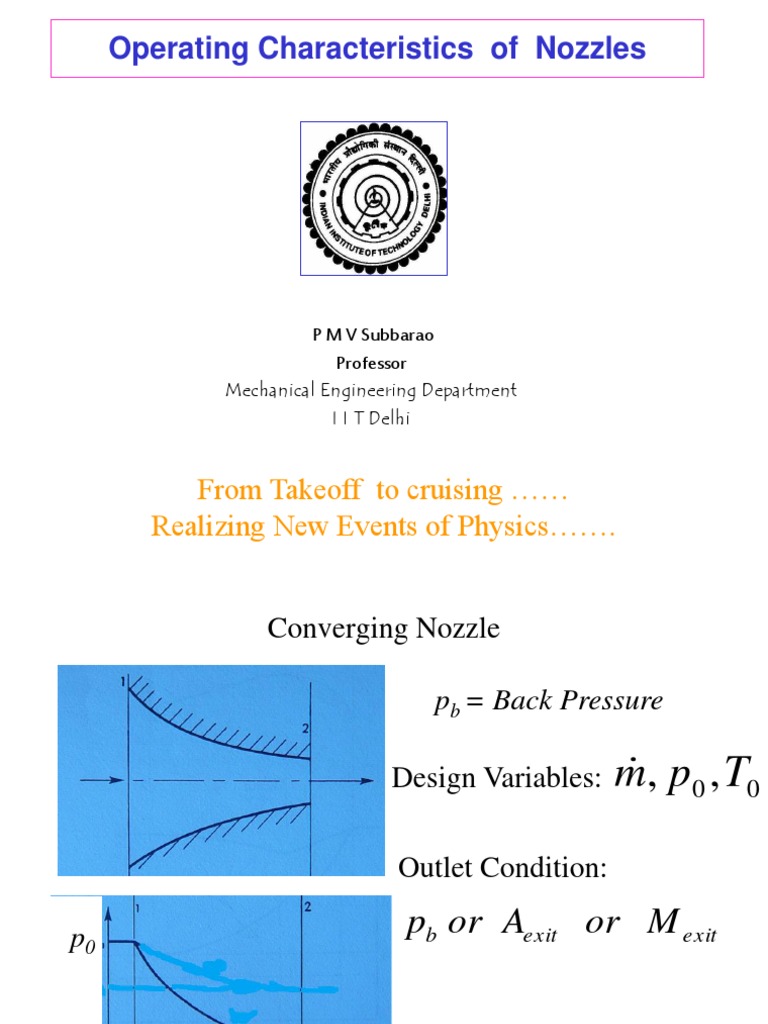 Operating Characteristics Of Nozzles From Takeoff To Cruising