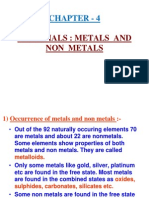 Metals and Non Metals