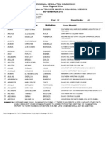 Biological Science - Davao Room Assignments For September 2013 LET