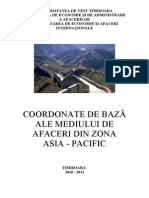 Coordonate de Baze Ale Mediului de Afaceri Din ASIA PACIFIC