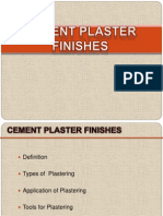 Cement Plaster Finishes
