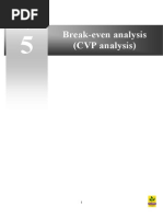 Cost Volume Profit Analysis